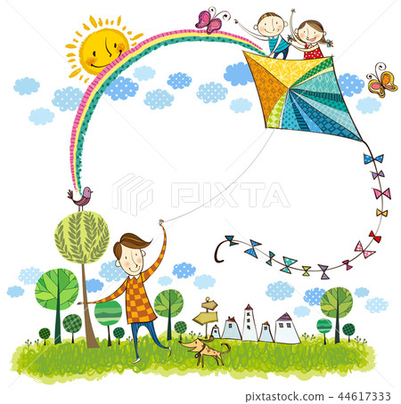 Family, vacation, illustration 44617333