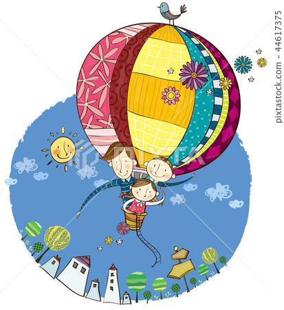 Family, vacation, illustration 44617375