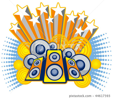 Graffiti, music, illustration 44617393