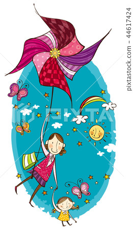 Family, vacation, illustration 44617424