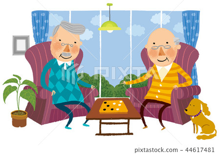 Elderly, retired, illustration Elderly, retired, illustration 44617481
