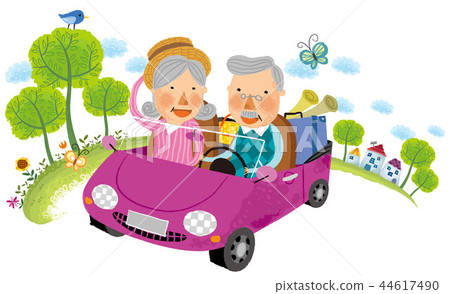 Elderly, retired, illustration 44617490