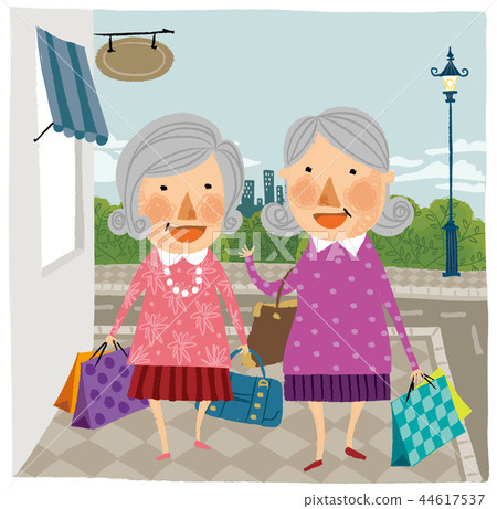 Elderly, retired, illustration Elderly, retired, illustration 44617537