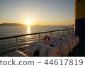 A view from a ship sailing Aegean 44617819