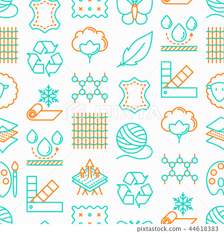 Fabric feature seamless pattern Fabric feature seamless pattern 44618383