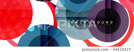 Overlapping circles design background 44619327