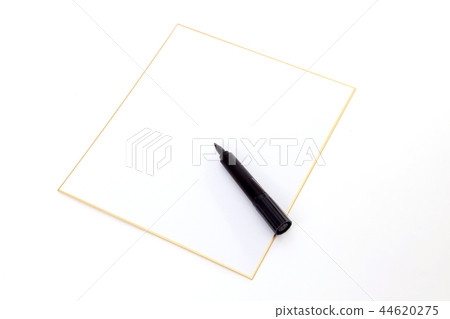 Sign pen and colored paper 44620275