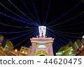 Clock tower of illumination 44620475