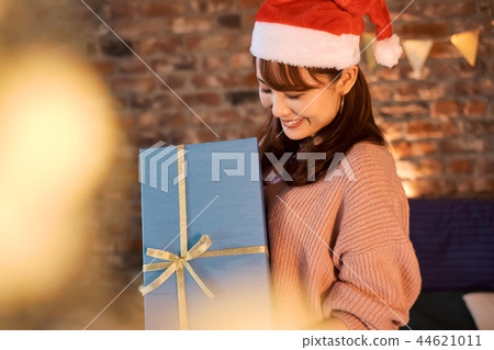 Woman spending christmas 44621011