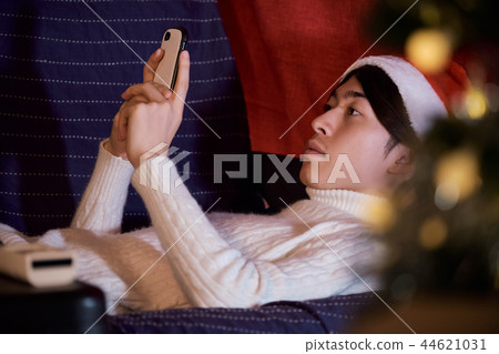 Men spending Christmas Men spending Christmas 44621031