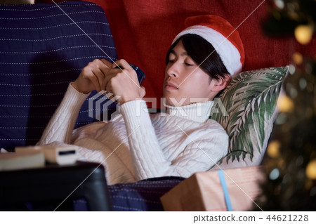 Men spending Christmas 44621228