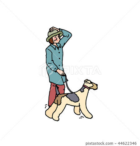 阿姨帶狗散步 44622346