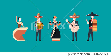 day of dead traditional mexican halloween dia de los muertos holiday party decoration man woman day of dead traditional mexican halloween dia de los muertos holiday party decoration man woman 44622971