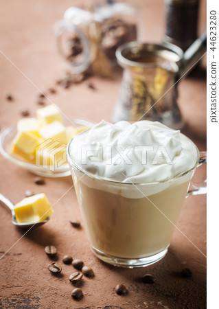 Bulletproof coffee, keto breakfast. 44623280