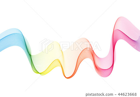 Abstract colorful vector background, color flow wave for design brochure, website, flyer. 44623668