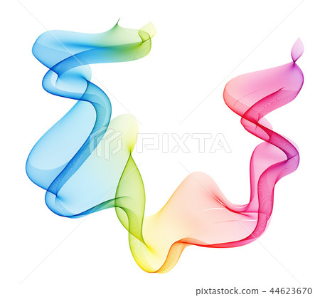 Abstract colorful vector background, color flow wave for design brochure, website, flyer. 44623670