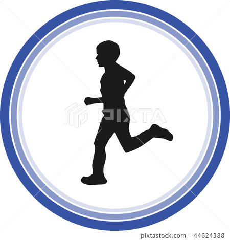 runner silhouette vector runner silhouette vector 44624388