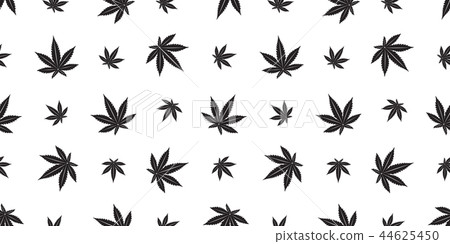Marijuana seamless pattern vector Weed cannabis 44625450