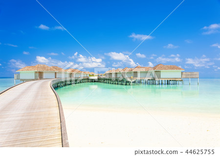 Tropical Water villas on Maldives island Tropical Water villas on Maldives island 44625755