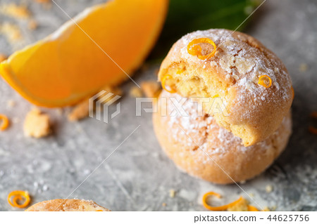 Homemade orange crinkle cookies Homemade orange crinkle cookies 44625756