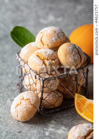 Homemade orange crinkle cookies Homemade orange crinkle cookies 44625757