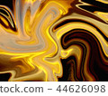 Digital gold abstract background with liquify flow 44626098