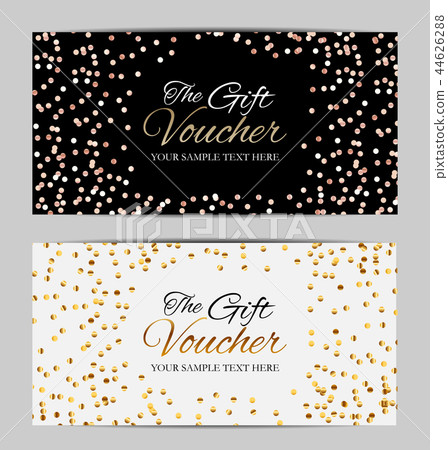 Luxury Members, Gift Card Template for your Business Vector Illustration 44626288