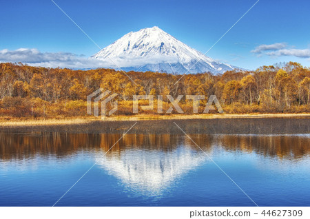 Panoramic autumn  view  44627309