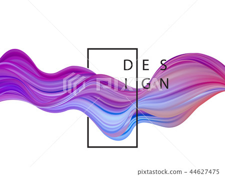 Abstract colorful vector background, color flow liquid wave for design brochure, website, flyer. 44627475
