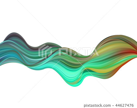 Abstract colorful vector background, color flow liquid wave for design brochure, website, flyer. 44627476