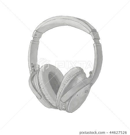 Illustration of headphones 44627526
