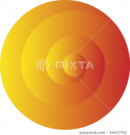 Bright yellow-orange spiral. Vector illustration Bright yellow-orange spiral. Vector illustration 44627702