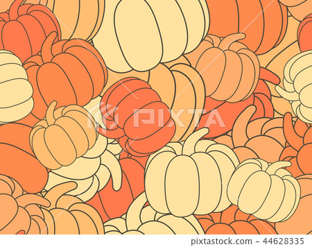 Seamless pattern with pumpkins. Halloween. Vector 44628335