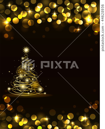 Holiday golden background 44628936