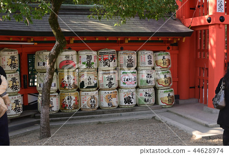 Sumiyoshi Taisha New Year scenery Sumiyoshi Taisha's sake 44628974