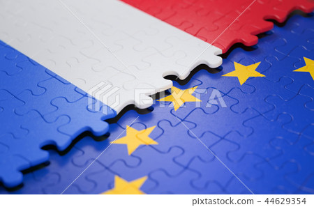 Netherlands European Union Puzzle Flag Netherlands European Union Puzzle Flag 44629354