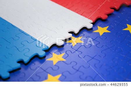 Luxembourg European Union Puzzle Flag Luxembourg European Union Puzzle Flag 44629355