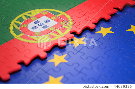 Portugal European Union Puzzle Flag Portugal European Union Puzzle Flag 44629356