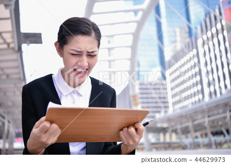 Business Concepts. Businessmen are stressed in the city. Busines 44629973