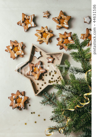 Christmas star shape sugar cookies Christmas star shape sugar cookies 44631586