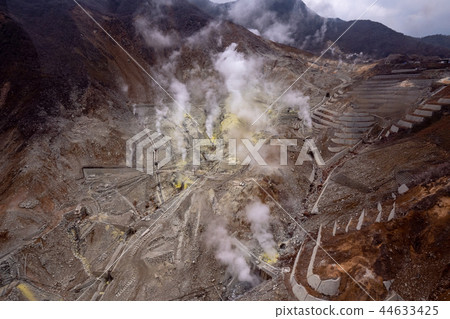 箱根箱根富馬地區火山氣體硫酸氣體硫化氫氣體活火山大涌谷硫磺煙霧旅遊目的地山 44633425