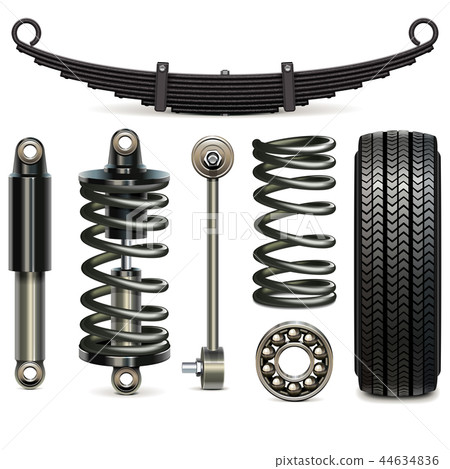 Vector Car Suspension Parts Vector Car Suspension Parts 44634836