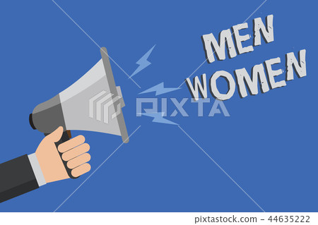 Word writing text Men Women. Business concept for 44635222