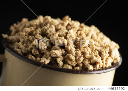 textured soy protein in a beige pot 44635392