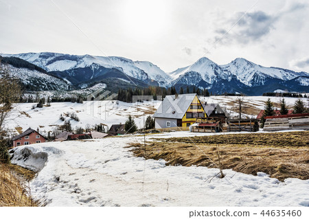 Folk architecture in Zdiar with Belianske Tatry 44635460