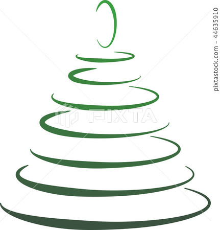 Christmas tree in a minimalist style. Vector Icon Christmas tree in a minimalist style. Vector Icon 44635910