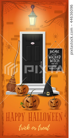 Vertical banner for a Halloween night party Vertical banner for a Halloween night party 44636096