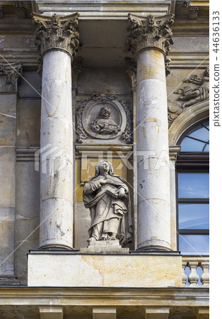 Detail of facade of the church of the Carmelites Detail of facade of the church of the Carmelites 44636133