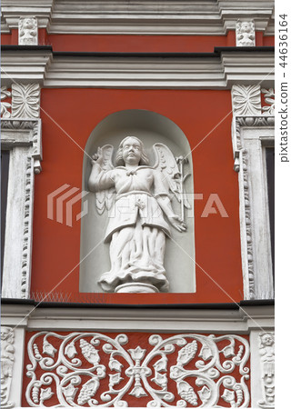 Fragment of a wall of an old house 44636164