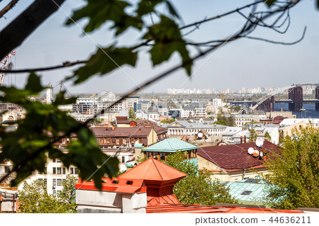 Kiev, Ukraine. A view of the Roof of Vozdvizhenka Kiev, Ukraine. A view of the Roof of Vozdvizhenka 44636211